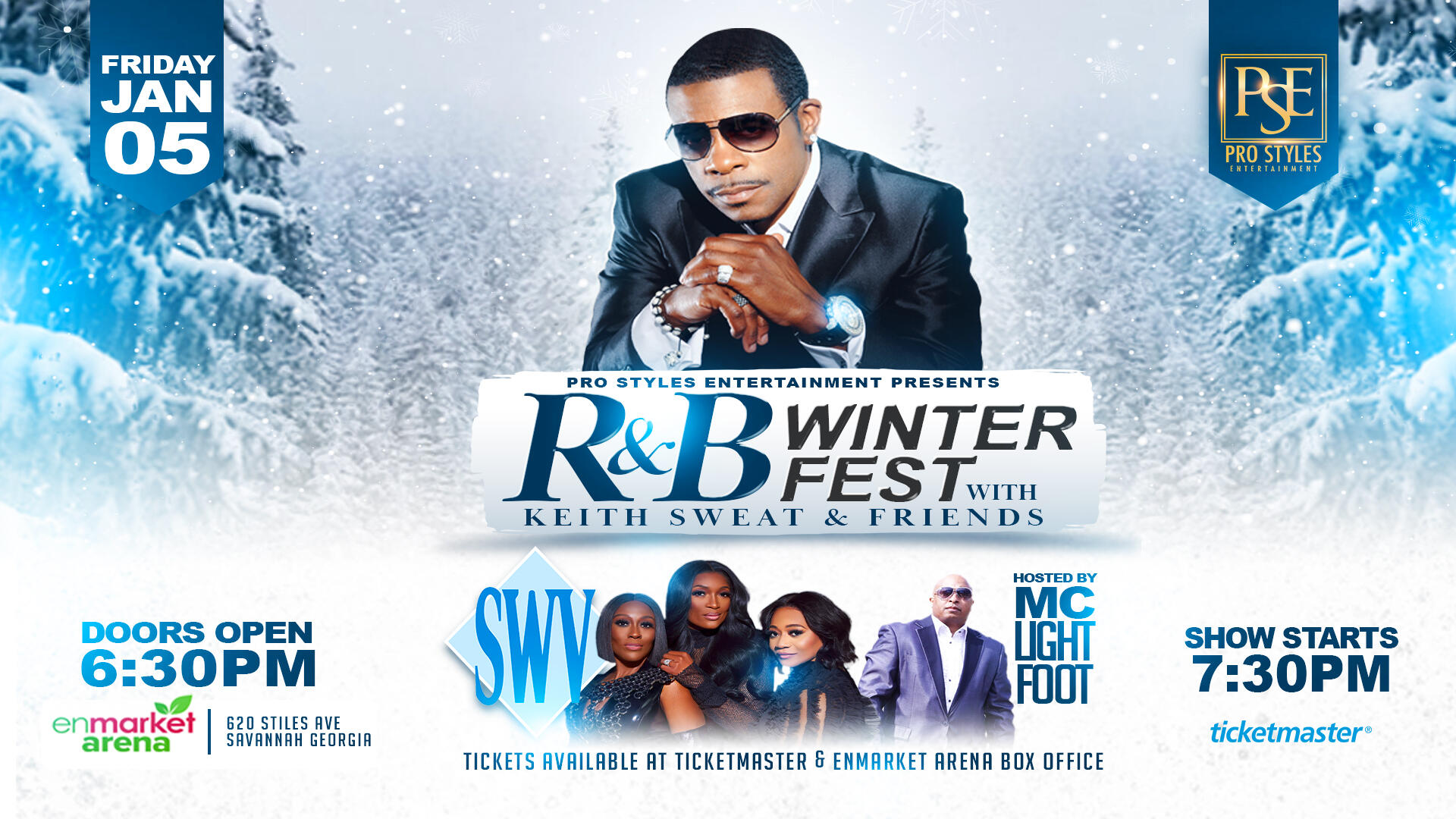 R&B Winterfest Featuring Keith Sweat & Friends At Enmarket Arena | Jan ...