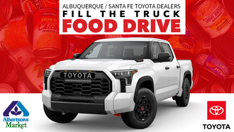 Community - ABQ/Santa Fe Toyota Dealers Fill The Truck Food Drive - Wyoming & Harper
