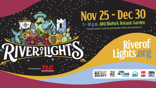 River of Lights At The ABQ BioPark Botanic Garden!