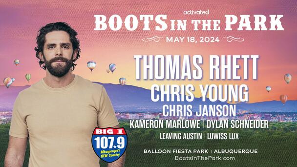 Big I 107.9 brings you Boots in the Park Featuring Thomas Rhett!