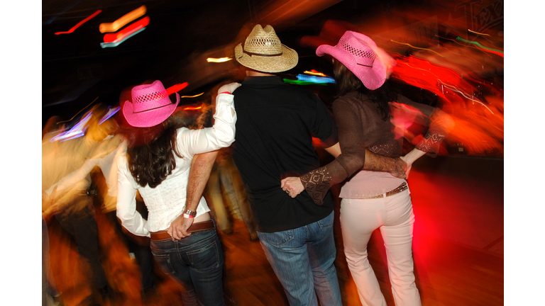 Honky Tonk Country Dancing Threesome