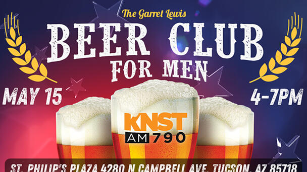 The Garret Lewis: Beer Club For Men THIS Wednesday!