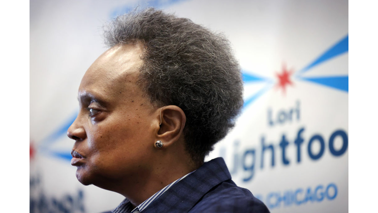 Chicago Mayor Lori Lightfoot Attends Campaign Rally For Her Re-Election Bid