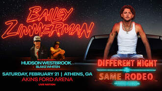 Bailey Zimmerman Different Night Same Rodeo Tour 2026