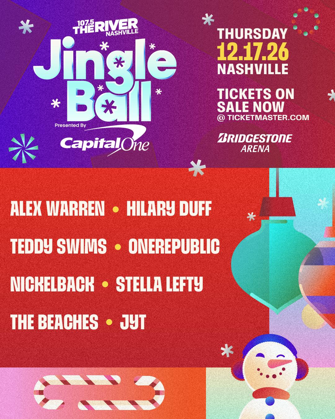 2026 #JingleBallNashville Lineup