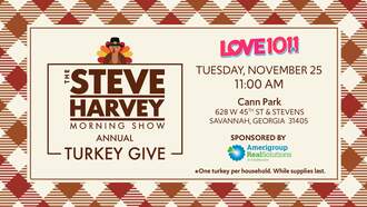 Steve Harvey Morning Show Turkey Give