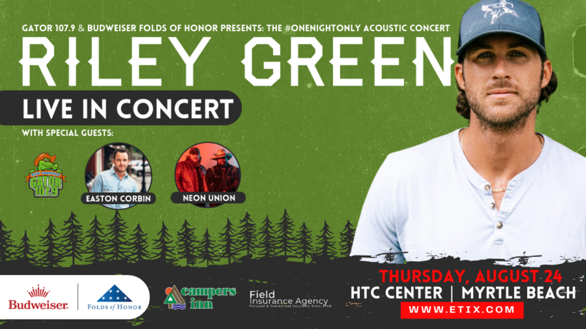 Riley Green headlining CCMF's #OneNightOnly acoustic concert