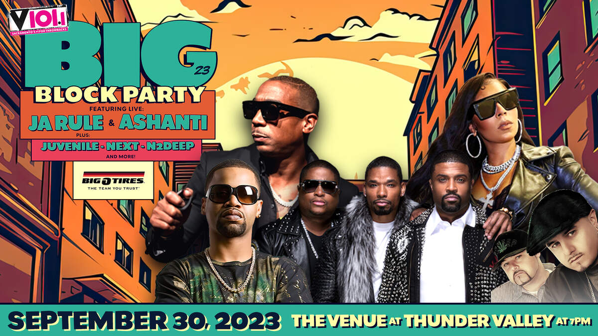 V101.1 Big Block Party '23 Saturday, September 30th at Thunder Valley