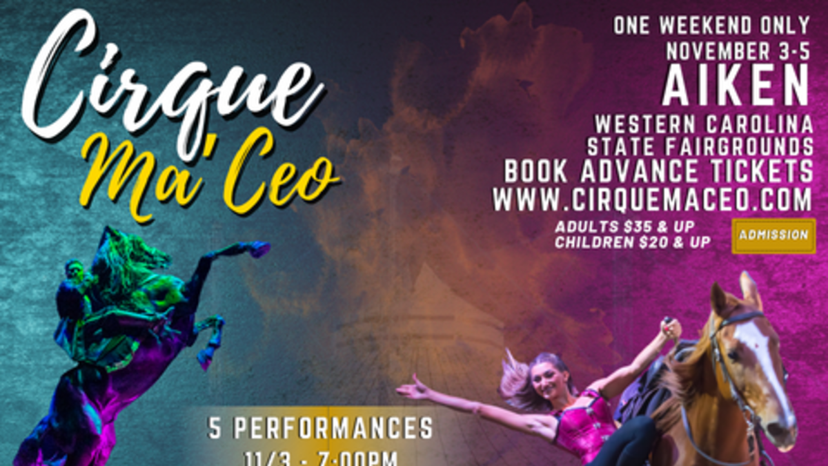 Cirque Ma'Ceo Aiken,SC 104.3 WBBQ
