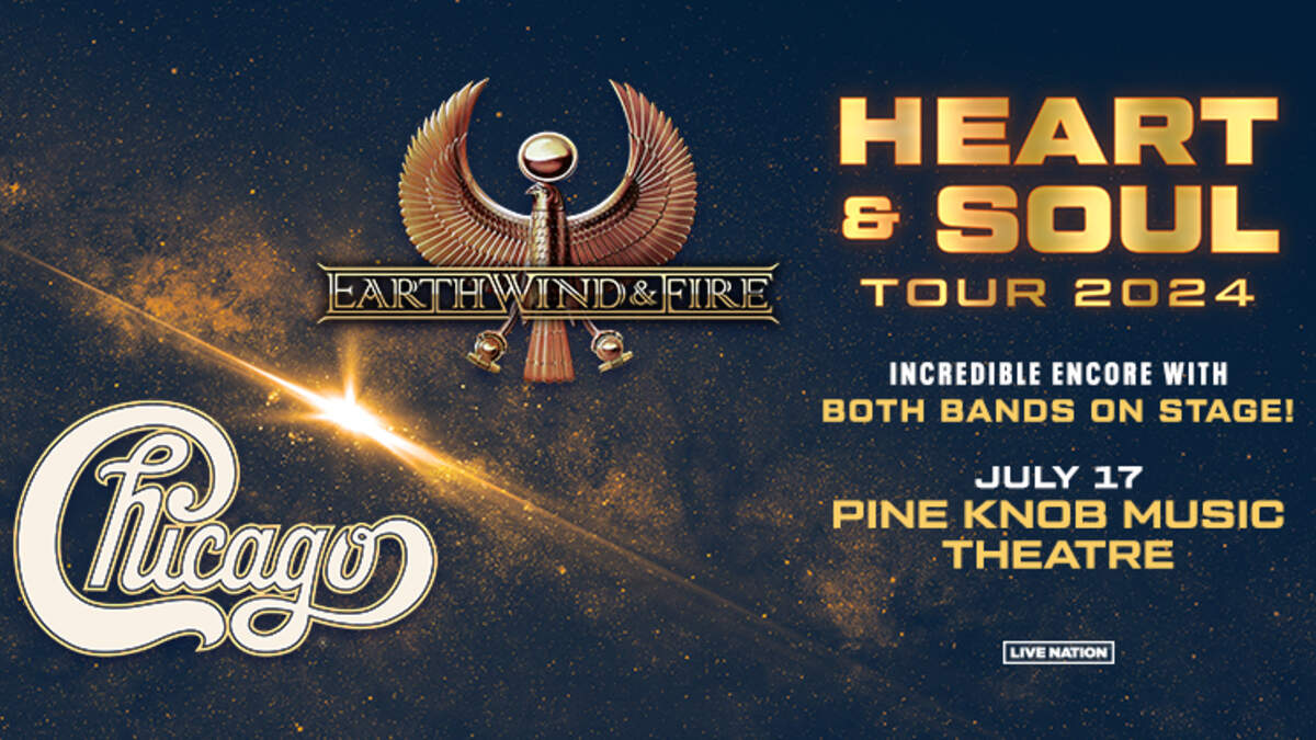 Earth, Wind & Fire and Chicago Heart & Soul Tour 2024 100.3 WNIC