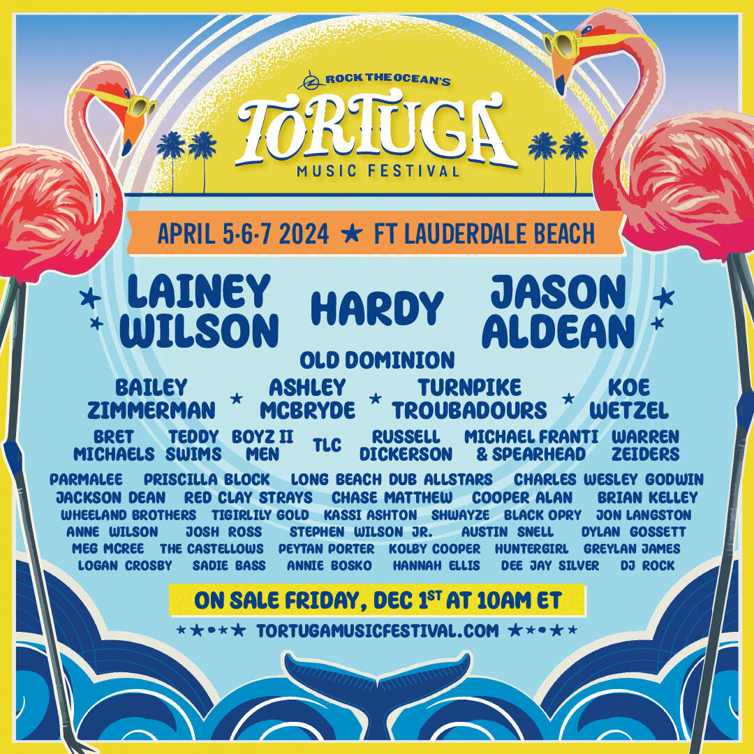 Tortuga Music Festival 2024 - Fort Lauderdale Beach | Y100.1