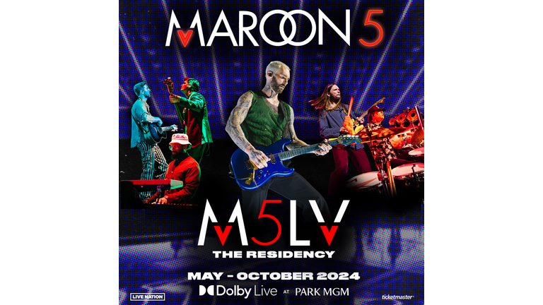 Presale Tickets: Maroon 5 'M5LV' Las Vegas Residency 2024
