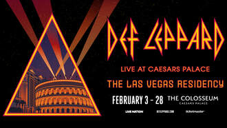Def Leppard is coming to Las Vegas at The Colosseum at Caesars Palace!