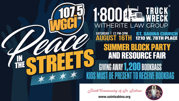 Peace In The Streets Back To School  August 16th