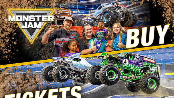 Win the family tickets to see Monster Jam at Enmarket Arena!