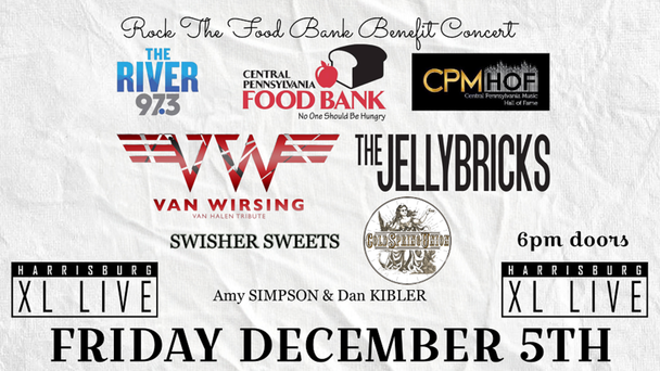 THE RIVER 97.3 AND THE CENTRAL PA MUSIC HALL OF FAME PRESENT: ROCK THE FOOD BANK!