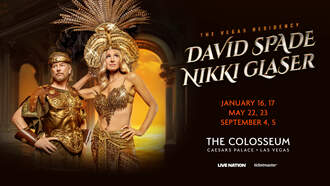 David Spade and Nikki Glaser at The Colosseum!