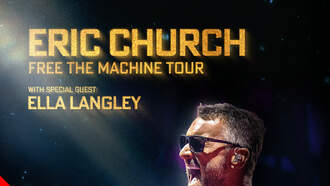 Eric Church: Free the Machine Tour February 14th, at MVP Arena