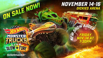 Hot Wheels Monster Trucks Live: Glow-N-Fire @ Dickies Arena