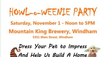 Howl-O-Weenie Party for Greene County Animal Alliance 11/1/25 12n-5p
