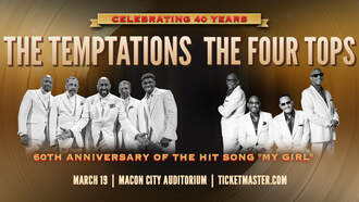 Concerts - The Temptations & The Four Tops at Macon City Auditorium