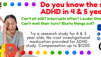 Community - Compensated Pediatric ADHD 4-5 Yrs Old Study