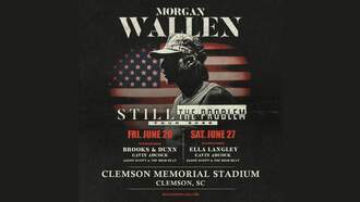 Morgan Wallen at Clemson Memorial Stadium June 26-27th, 2026