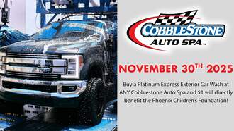 Station Events - Cobblestone Auto Spa Benefits Phoenix Children’s Foundation