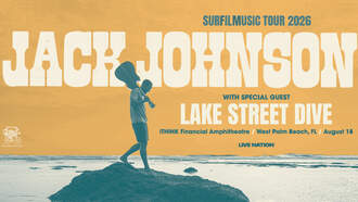 Concerts - Jack Johnson: Surfilmusic Tour with Special Guests Lake Street Dive