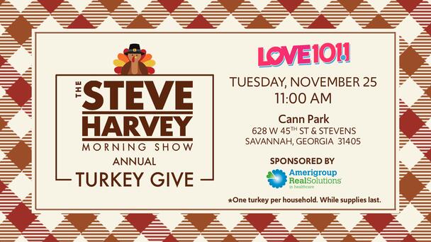 Steve Harvey Morning Show Turkey Give