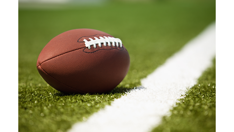 American football on the turf