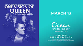Concerts - One Vision of Queen feat. Marc Martel-Ovation Hall(Ocean Casino AC) 3/16/26