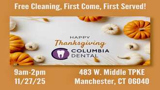 Station Events - Columbia Dental Offers Thanksgiving Teeth Cleaning 