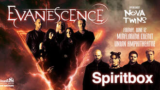 Evanescence 2026 World Tour with Spiritbox and Nova Twins 6/12/26