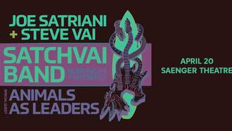 Joe Satriani and Steve Vai at the Mobile Saenger Theatre