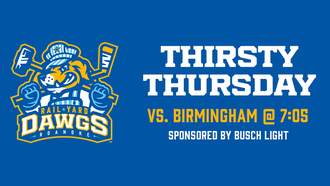 Sports - Rail Yard Dawgs Thirsty Thursday With 96.3 ROV