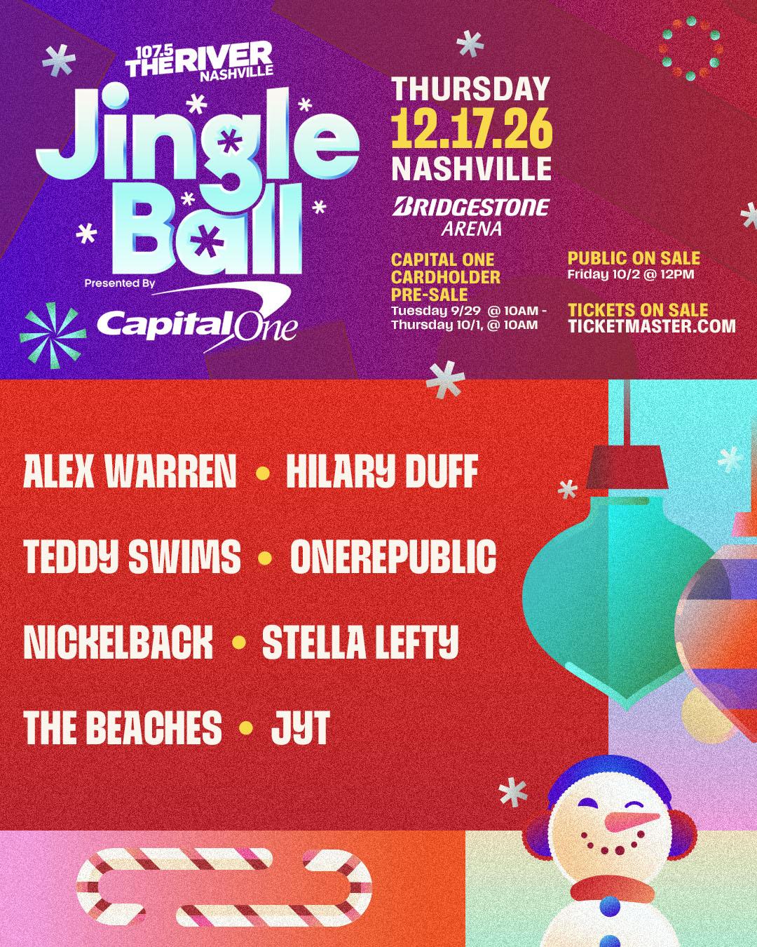 2026 #JingleBallNashville Lineup
