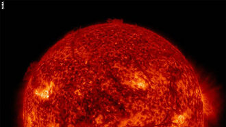 NASA Spots 'Sad Face' Sun
