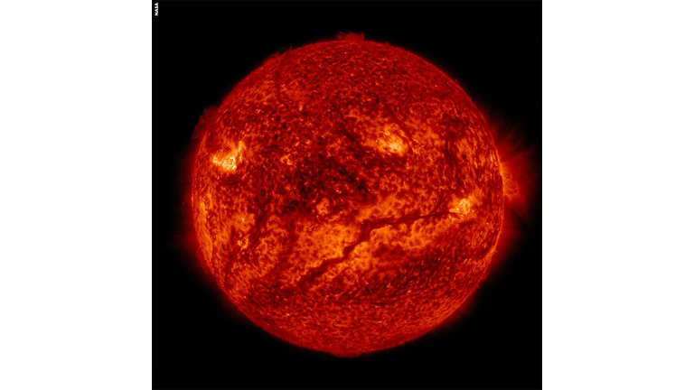 NASA Spots 'Sad Face' Sun