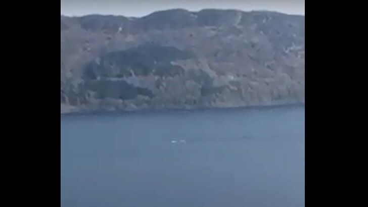 Watch: Driver Films Loch Ness Monster?