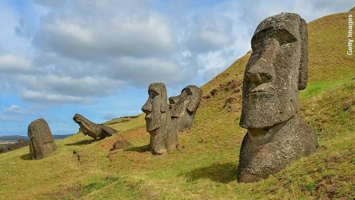 Water Study Inadvertently Solves Easter Island Moai Mystery?