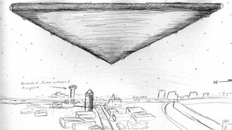 Triangular UFO Seen Over Iraq