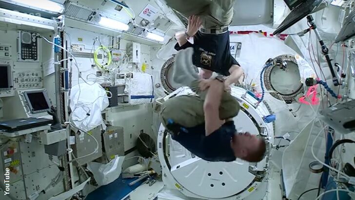 Watch: Astronaut Performs Dizziness Experiment