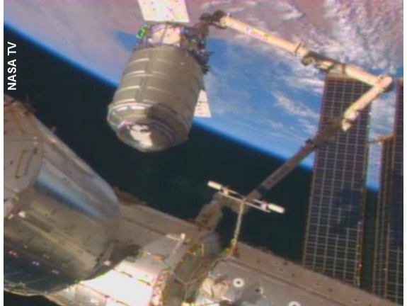 Cygnus Craft Arrives at ISS