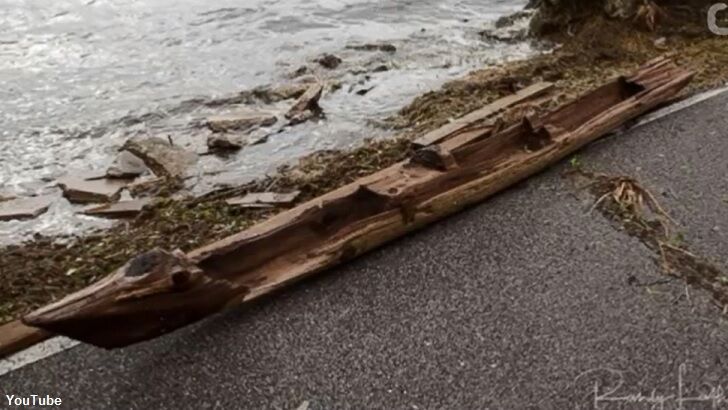 Irma Unearths Mystery Canoe in FL