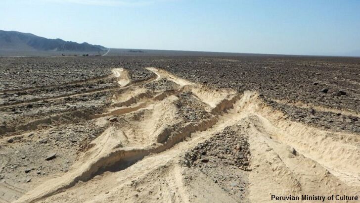 Trucker in Peru Scars Nazca Lines