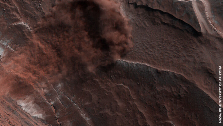 Avalanche on Mars