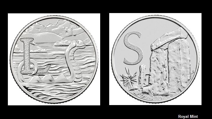 Nessie & Stonehenge Celebrated on New British Coins