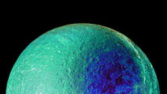 Saturn's 'Blue' Moon