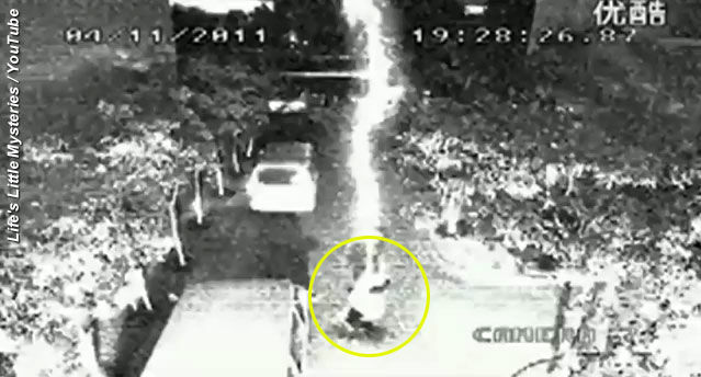 Video: Lightning Strikes Man Twice